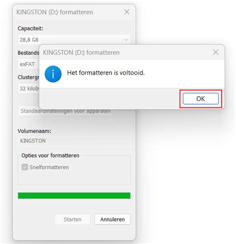 exfat naar fat32 omzetten.